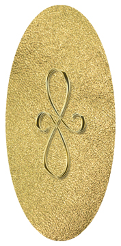 DG5000-601-GD-SH-GD Gold Scroll Shimmer Gold